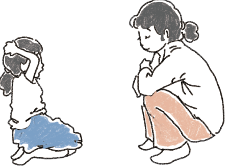 おいかけっこをする子どもたち